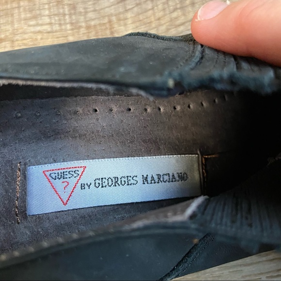 Guess Vintage 90s Black and White Ankle Booties Size 7.5 - Picture 11 of 13